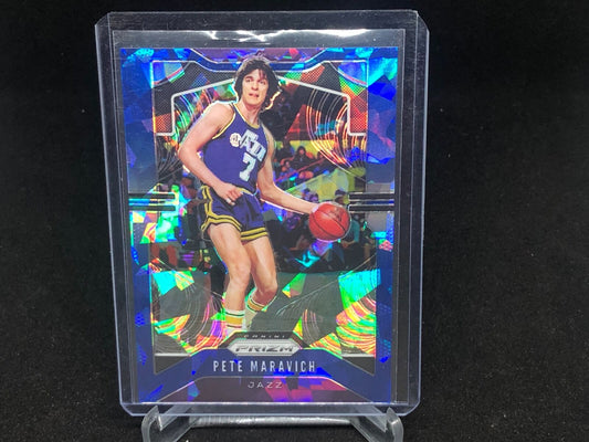 PETE MARAVICH 2019-20 PANINI PRIZM BLUE CRACKED ICE PRIZM #D 85/99