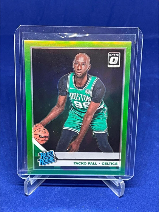 TACKO FALL 2019-20 PANINI DONRUSS OPTIC RATED ROOKIE LIME GREEN HOLO RC #D /149