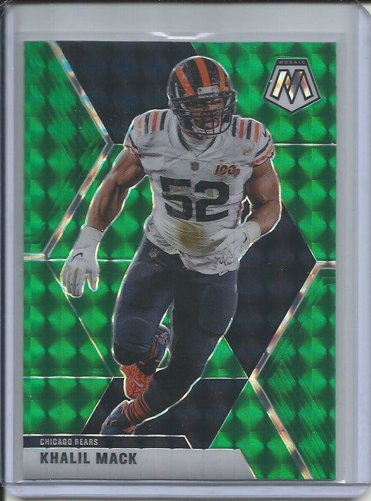KHALIL MACK 2019-20 PANINI MOSAIC GREEN PRIZM BEARS