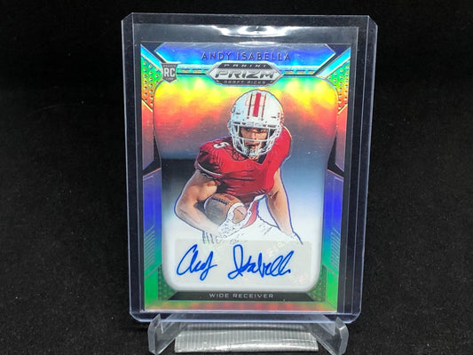 ANDY ISABELLA 2019 PANINI PRIZM DRAFT PICKS SILVER PRIZM AUTO RC # 280