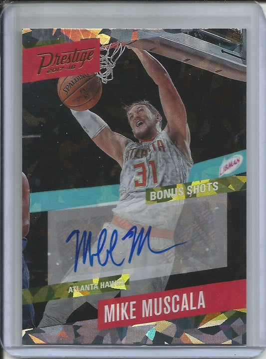 MIKE MUSCALA 2017-18 PANINI PRESTIGE BONUS SHOTS AUTO CRYSTAL
