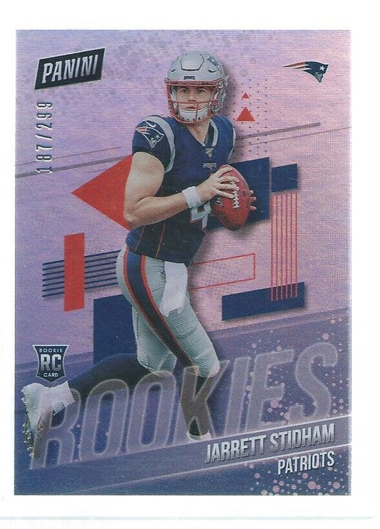 JARRETT STIDHAM 2019 THE NATIONAL ROOKIES RC #D /299