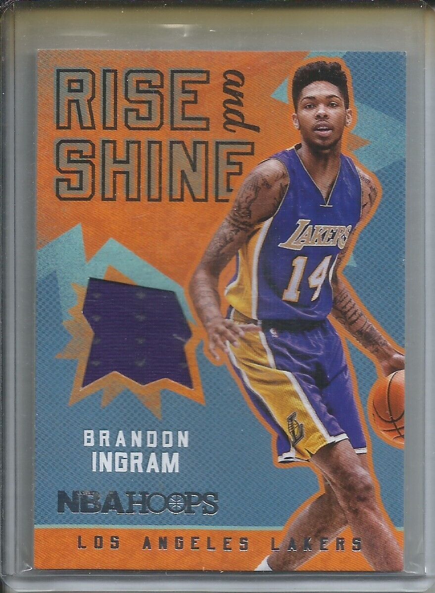 BRANDON INGRAM 2016-17 PANINI HOOPS RISE & SHINE ROOKIE JERSEY RELIC RC