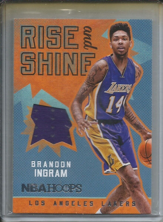 BRANDON INGRAM 2016-17 PANINI HOOPS RISE & SHINE ROOKIE JERSEY RELIC RC