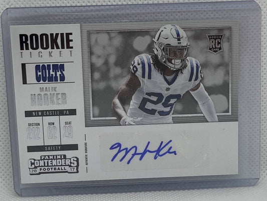 MALIK HOOKER 2017 CONTENDERS ROOKIE TICKET SP VARIATION AUTO RC #261