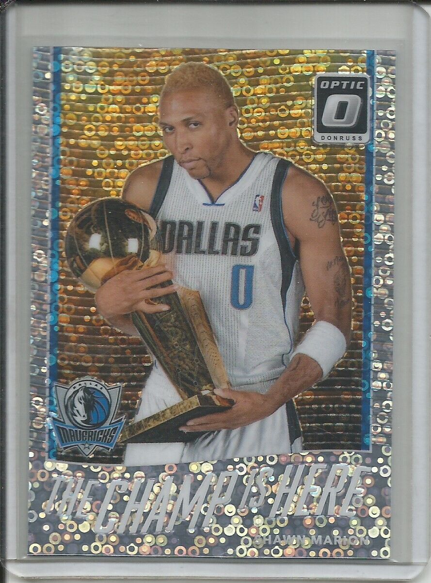 SHAWN MARION 2017-18 PANINI OPTIC THE CHAMP IS HERE FASTBREAK SILVER HOLO PRIZM