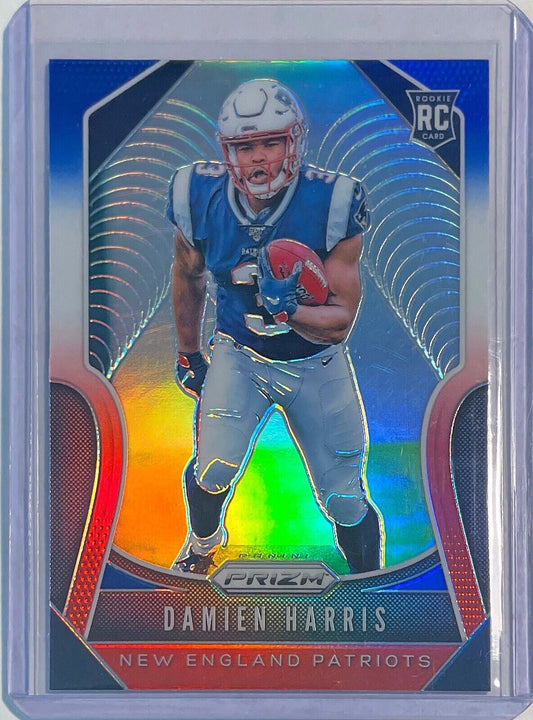 DAMIEN HARRIS 2019 PANINI PRIZM RED WHITE & BLUE PRIZM ROOKIE RC #324