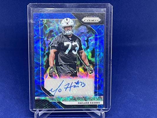 MAURICE HURST 2018 PANINI PRIZM BLUE SCOPE PRIZM ROOKIE AUTO RC #D 46/99