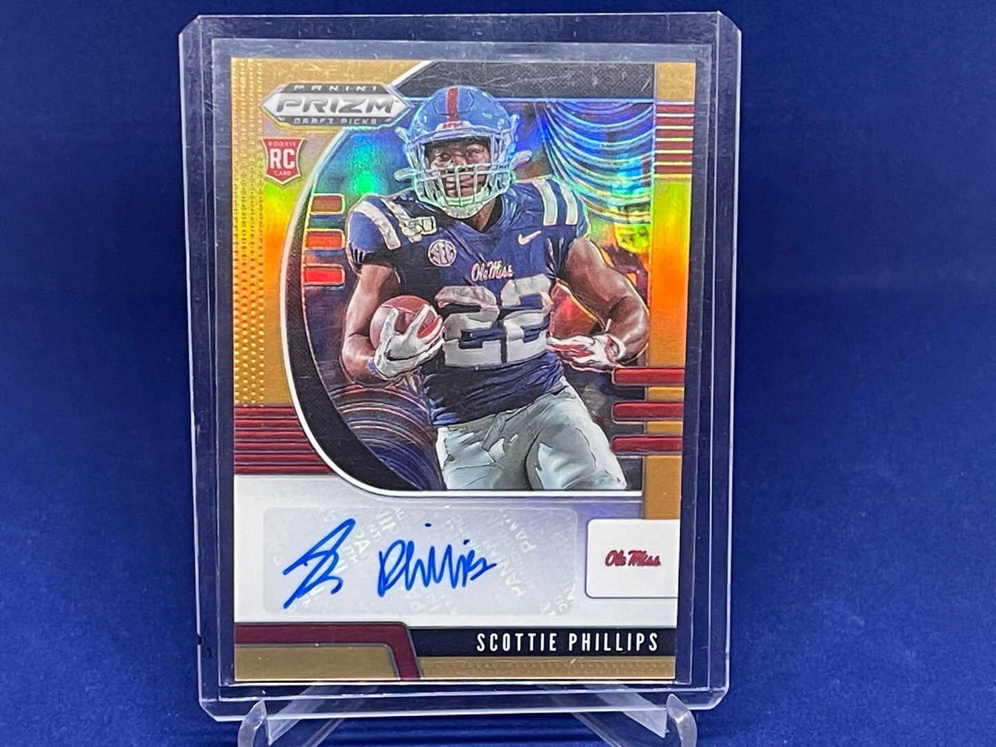 SCOTTIE PHILLIPS 2020 PANINI PRIZM DRAFT PICKS ORANGE PRIZMS AUTO RC #D 10/149