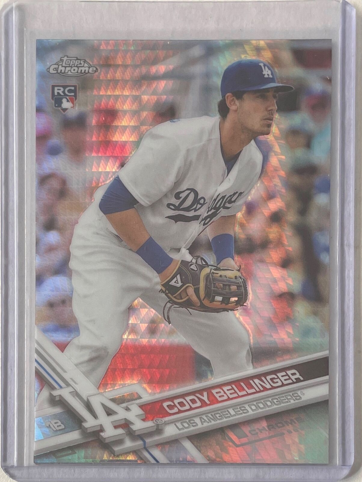 CODY BELLINGER 2017 TOPPS CHROME PRISM REFRACTOR ROOKIE RC #79