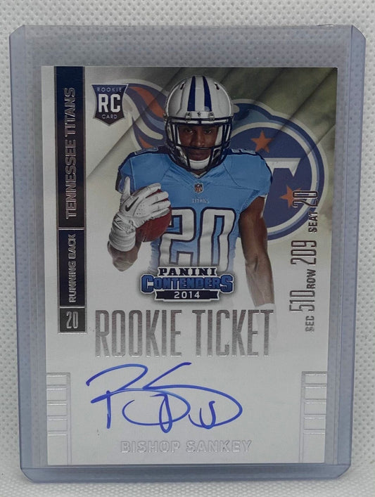 BISHOP SANKEY 2014 PANINI CONTENDERS ROOKIE TICKET ON CARD AUTO RC #234