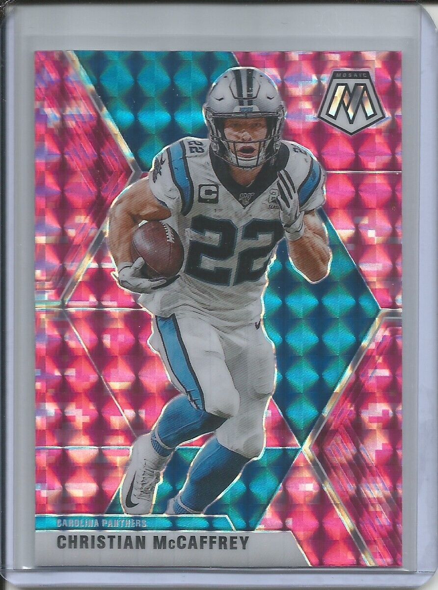 CHRISTIAN MCCAFFREY 2019-20 PANINI MOSAIC PINK PRIZM PANTHERS