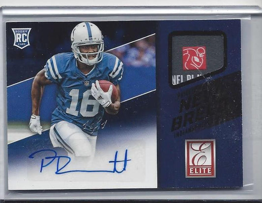 PHILLIP DORSETT 2015 DONRUSS ELITE NEW BREED NFL LOGO PATCH AUTO RC TRUE #D 1/1