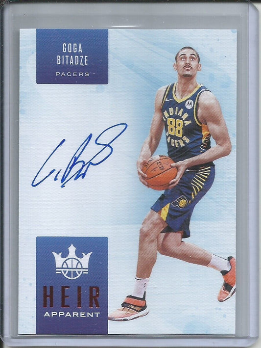 GOGA BITADZE 2019-20 PANINI COURT KINGS HEIR APPARENT ON CARD AUTO /99 ROOKIE RC