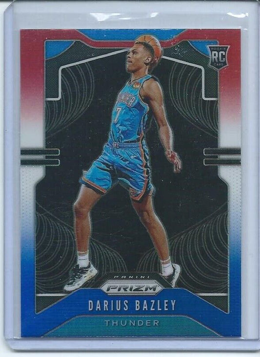 DARIUS BAZLEY 2019-20 PANINI PRIZM RED WHITE BLUE PRIZMS RC #289