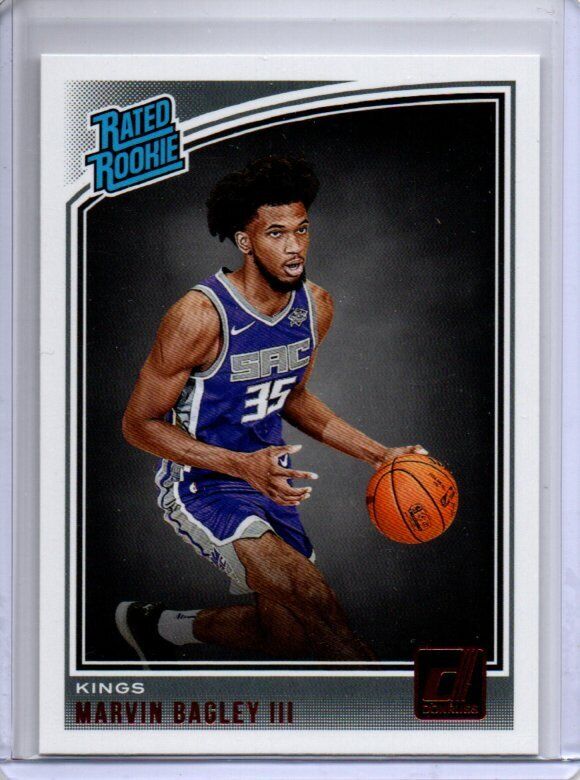 MARVIN BAGLEY III 2018-19 PANINI DONRUSS TRUE ROOKIE RC #168