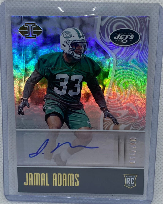 JAMAL ADAMS 2017 PANINI ILLUSIONS ROOKIE AUTO RC #D 32/150