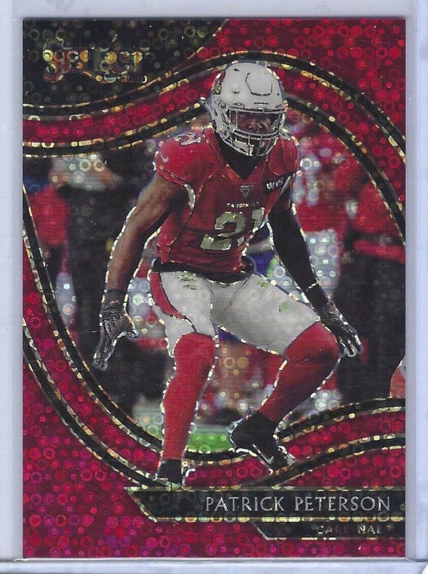 PATRICK PETERSON 2020 PANINI SELECT RED DISCO PRIZM FIELD LEVEL #D /49