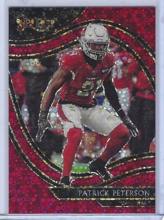 PATRICK PETERSON 2020 PANINI SELECT RED DISCO PRIZM FIELD LEVEL #D /49