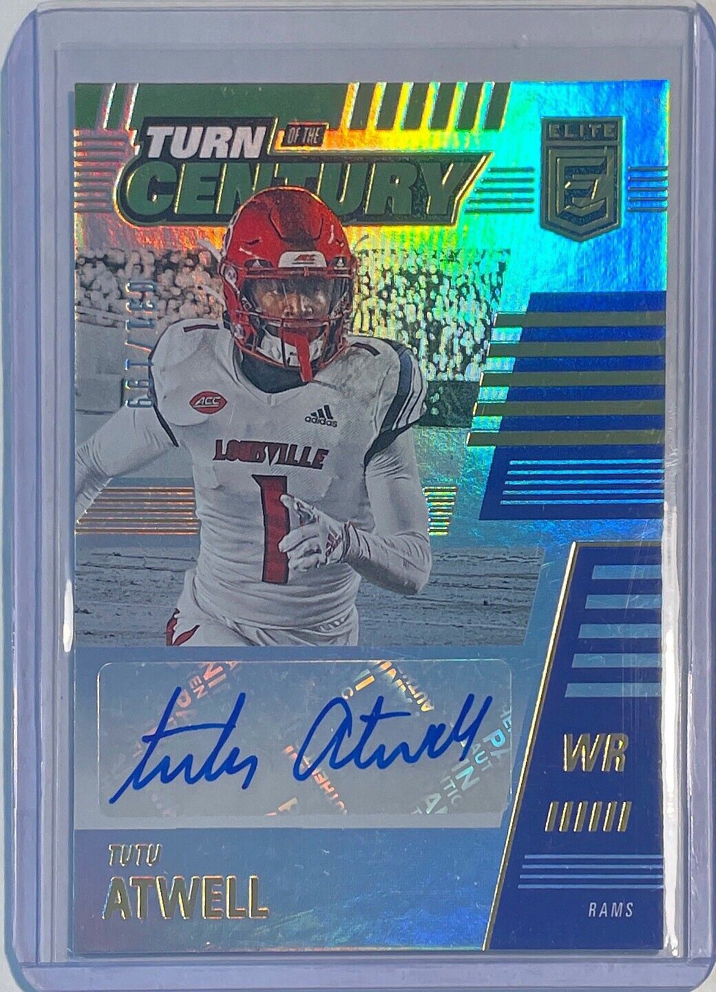 TUTU ATWELL 2021 DONRUSS ELITE TURN OF THE CENTURY AUTO ROOKIE RC #D 031/199