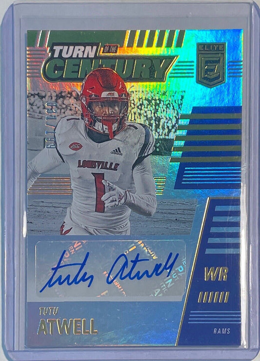 TUTU ATWELL 2021 DONRUSS ELITE TURN OF THE CENTURY AUTO ROOKIE RC #D 031/199