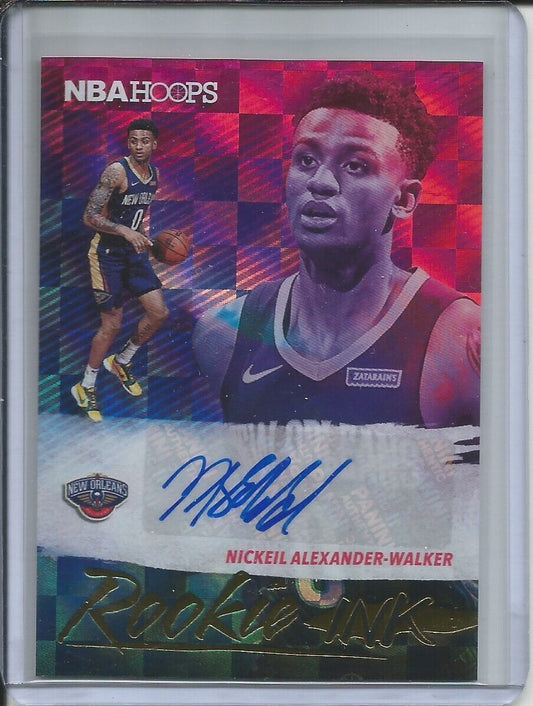 NICKEIL ALEXANDER-WALKER 2019-20 PANINI HOOPS ROOKIE INK AUTO RC PELICANS