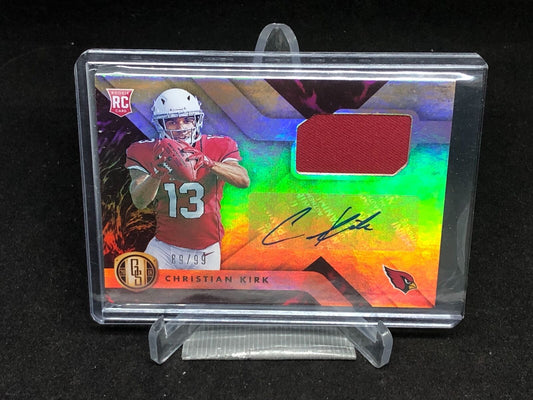 CHRISTIAN KIRK 2018 PANINI GOLD STANDARD JERSEY AUTO RC #D 89/99