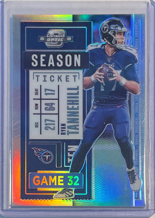 RYAN TANNEHILL 2020 PANINI CONTENDERS OPTIC SEASON TICKET SILVER PRIZM #57