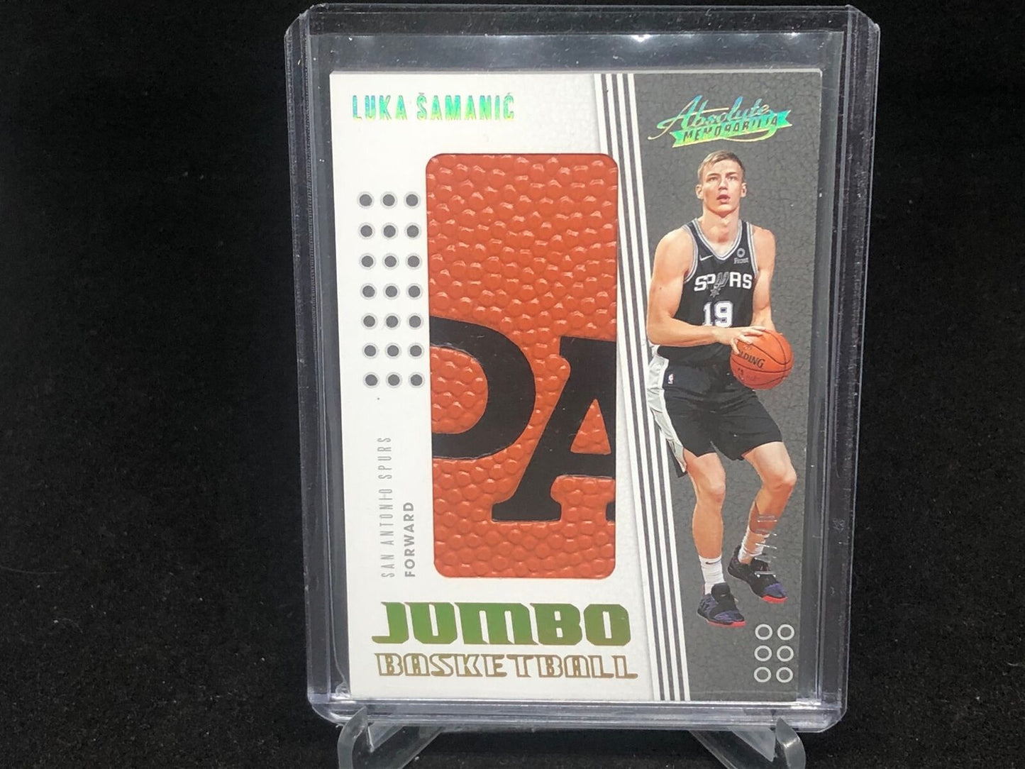 LUKA SAMANIC 2019-20 PANINI ABSOLUTE JUMBO BASKETBALL RELIC PATCH RC #D 14/20