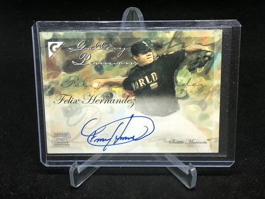 FELIX HERNANDEZ 2005 TOPPS GALLERY ON CARD AUTO