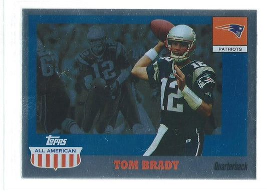TOM BRADY 2003 TOPPS ALL AMERICAN HOLOFOIL SILVER #41