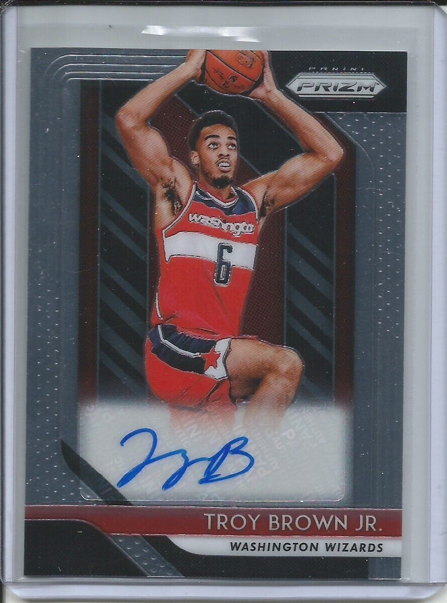 TROY BROWN JR 2018-19 PANINI PRIZM ROOKIE SIGNATURE AUTO RC WIZARDS