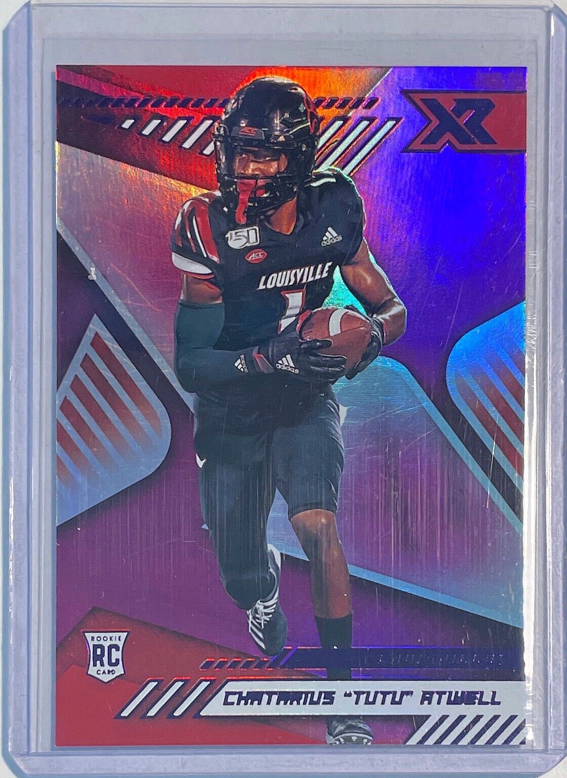 CHATARIUS "TUTU" ATWELL 2021 CHRONICLES XR DRAFT PICKS PURPLE ROOKIE RC #D 15/49