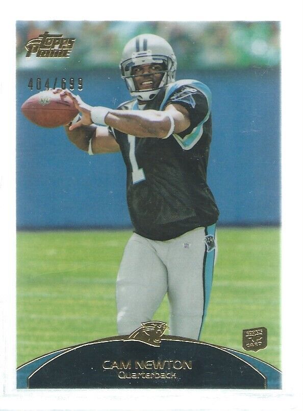 CAM NEWTON 2011 TOPPS PRIME ROOKIE GOLD RC #D 404/699