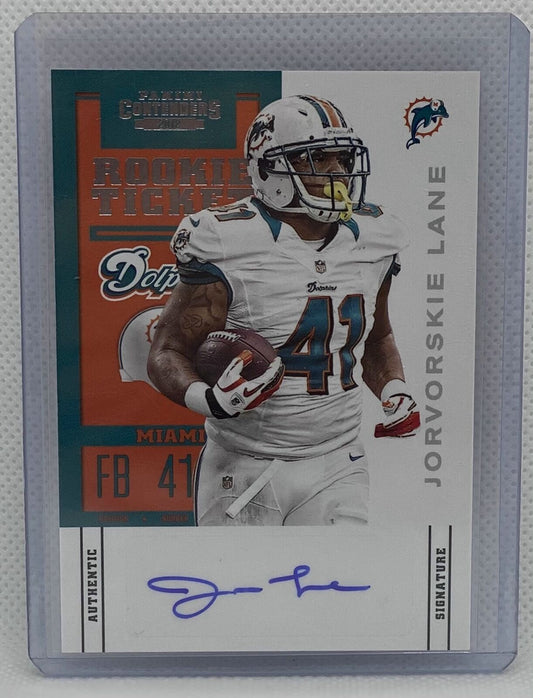 JORVORSKIE LANE 2012 PANINI CONTENDERS ROOKIE TICKET AUTO RC SSP #162