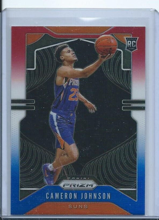 CAMERON JOHNSON 2019-20 PANINI PRIZM RED WHITE BLUE PRIZMS RC #257
