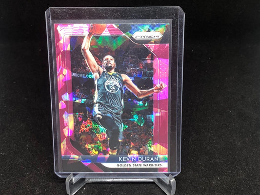 KEVIN DURANT 2018-19 PANINI PRIZM PINK CRACKED ICE PRIZM # 252