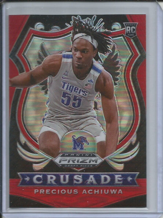 PRECIOUS ACHIUWA 2020 PANINI PRIZM RED CRUSADE #D 11/299 ROOKIE RC MIAMI HEAT