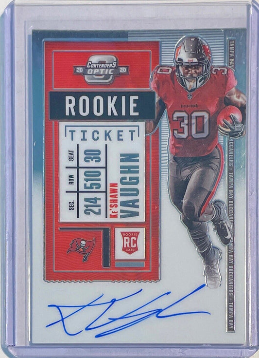 KE'SHAWN VAUGHN 2020 CONTENDERS OPTIC ROOKIE TICKET ON CARD AUTO ROOKIE RC #128