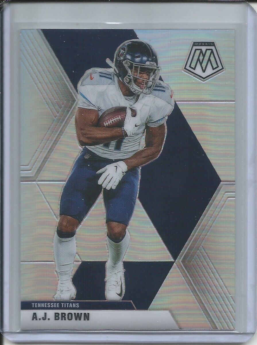A.J. BROWN 2019-20 PANINI MOSAIC SILVER PRIZM TITANS