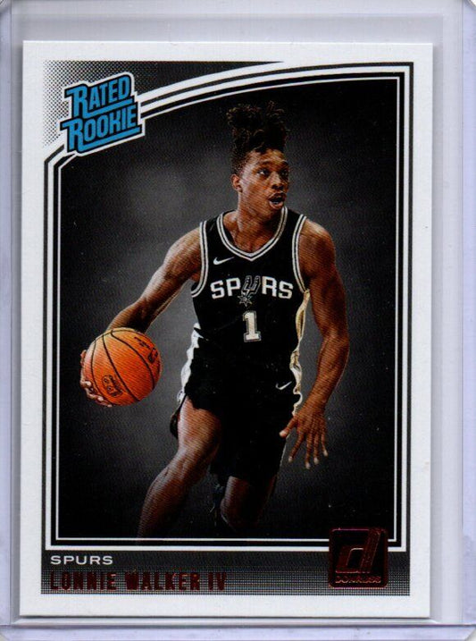 LONNIE WALKER IV 2018-19 PANINI DONRUSS TRUE ROOKIE RC #174