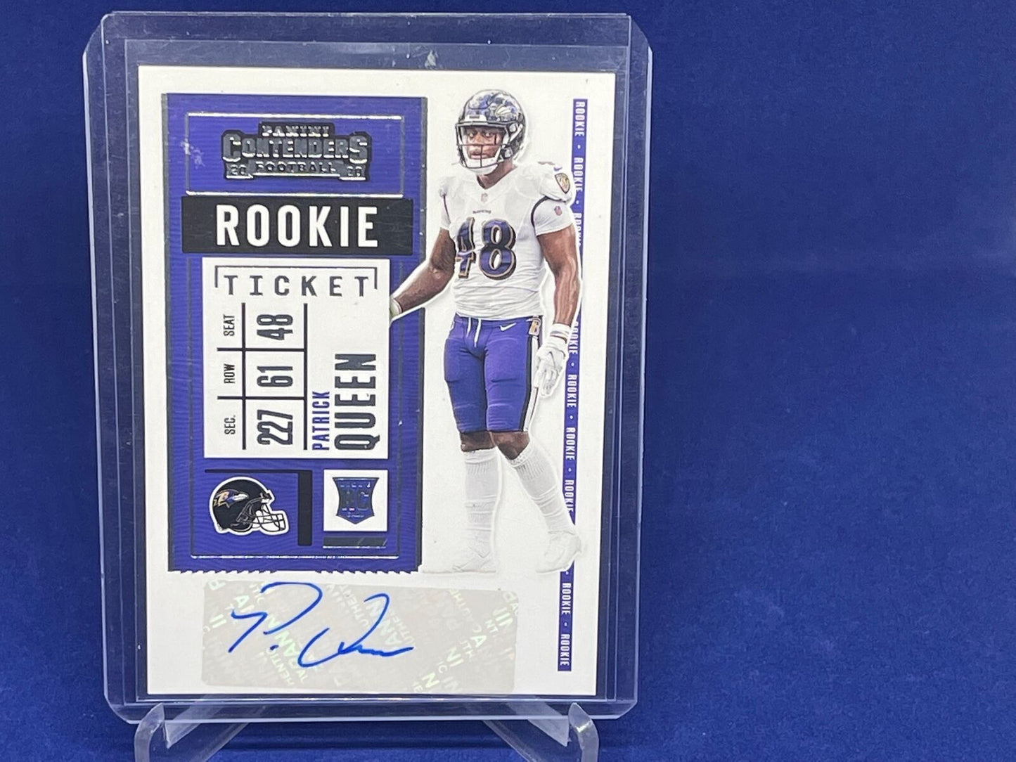 PATRICK QUEEN 2020 PANINI CONTENDERS ROOKIE TICKET VARIATION SSP RC # 151