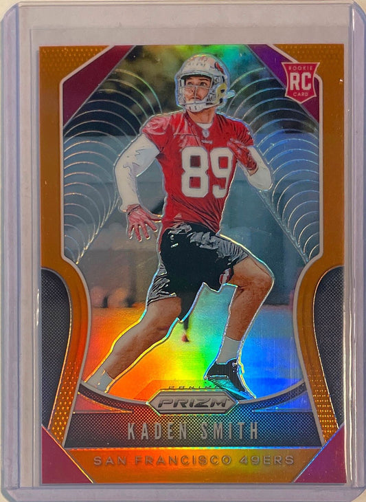 KADEN SMITH 2019 PANINI PRIZM ORANGE PRIZM ROOKIE RC #D 082/249