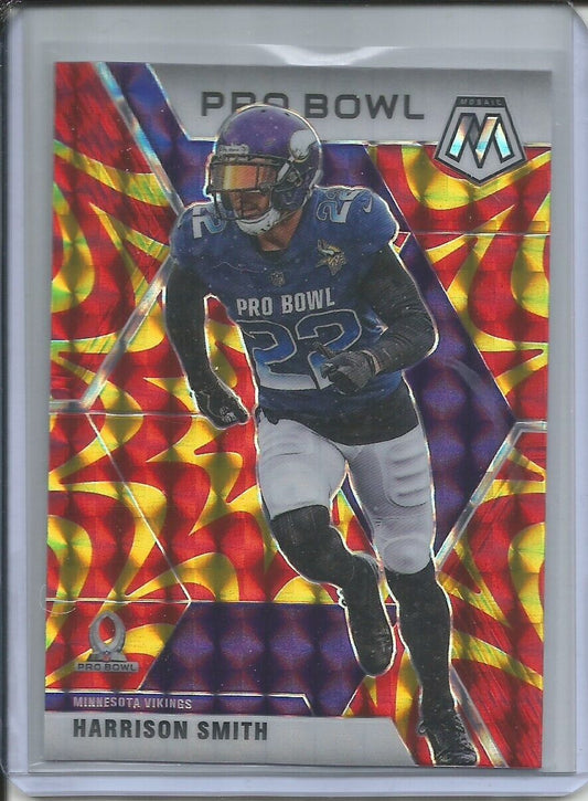 HARRISON SMITH 2019-20 PANINI MOSAIC PRO BOWL REACTIVE GOLD PRIZM VIKINGS