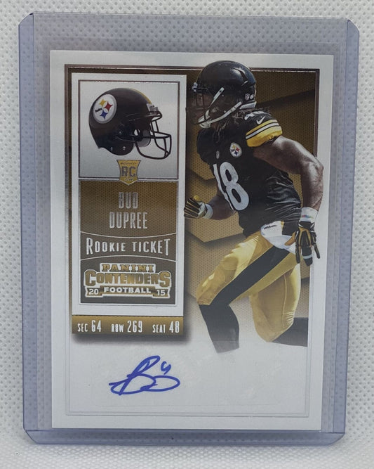 BUD DUPREE 2015 PANINI CONTENDERS ROOKIE TICKET AUTO RC #110