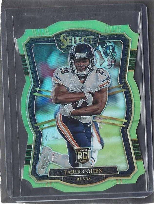 TARIK COHEN 2017 PANINI SELECT GREEN PRIZM DIE CUT ROOKIE RC #D 14/49
