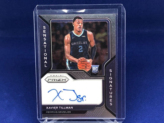 XAVIER TILLMAN 2020-21 PANINI PRIZM SENSATIONAL SIGNATURES AUTO RC