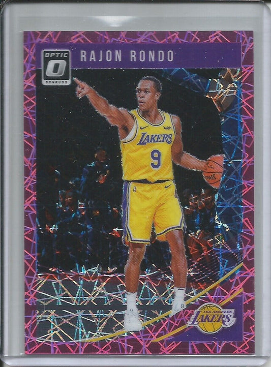 RAJON RONDO 2018-19 PANINI DONRUSS PINK VELOCITY HOLO PRIZM #D 20/79