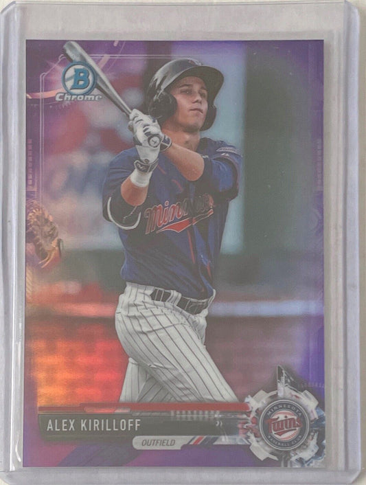 ALEX KIRILLOFF 2017 BOWMAN CHROME PROSPECT PURPLE REFRACTOR #D 165/250