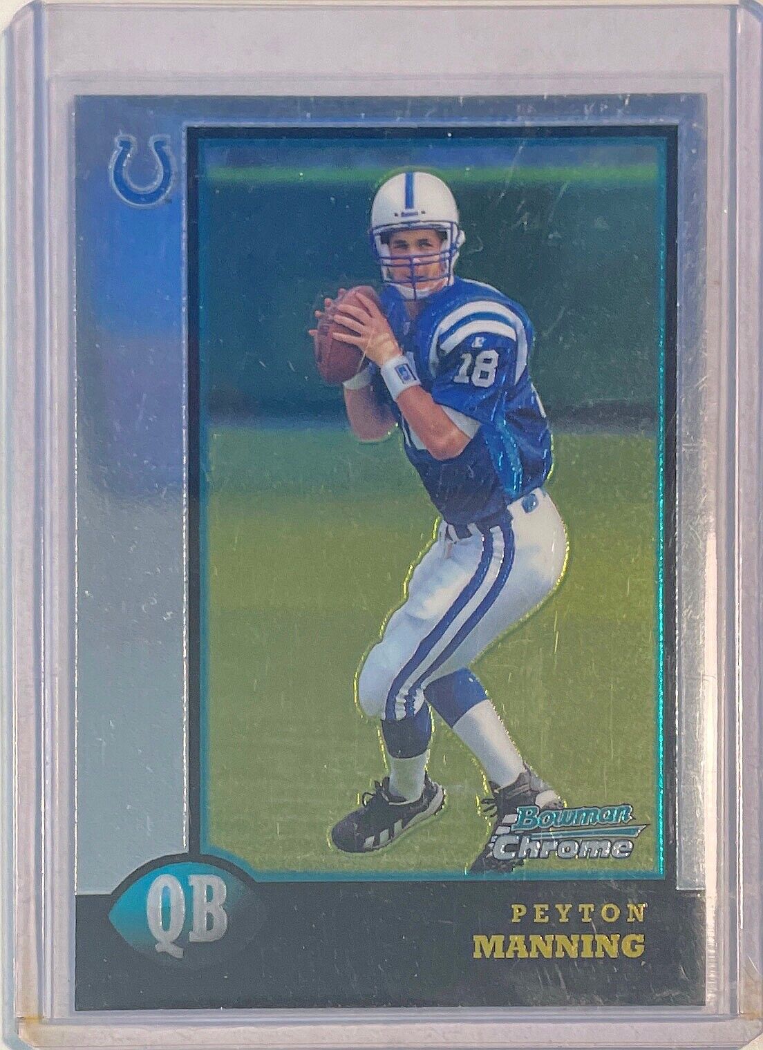 PEYTON MANNING 1998 BOWMAN CHROME ROOKIE RC #1
